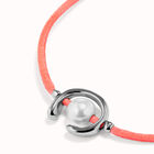 Bracciale in filo fucsia con perla shell assortimento placcato argento Sterling.